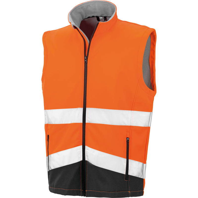 Colete softshell de alta visibilidade