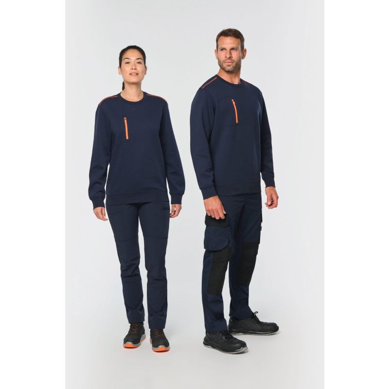 Sweatshirt Day To Day unissexo com bolso em contraste